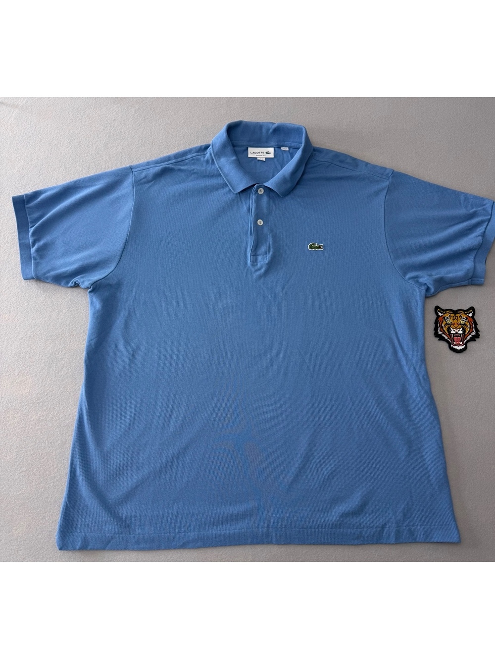 245/850 Lacoste Classic Fit Polo Men’s XXL Blue Pique Shirt Made in Peru